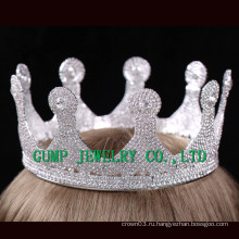 2016 День рождения Кристалл Tiara Белый Rhinestone Crown